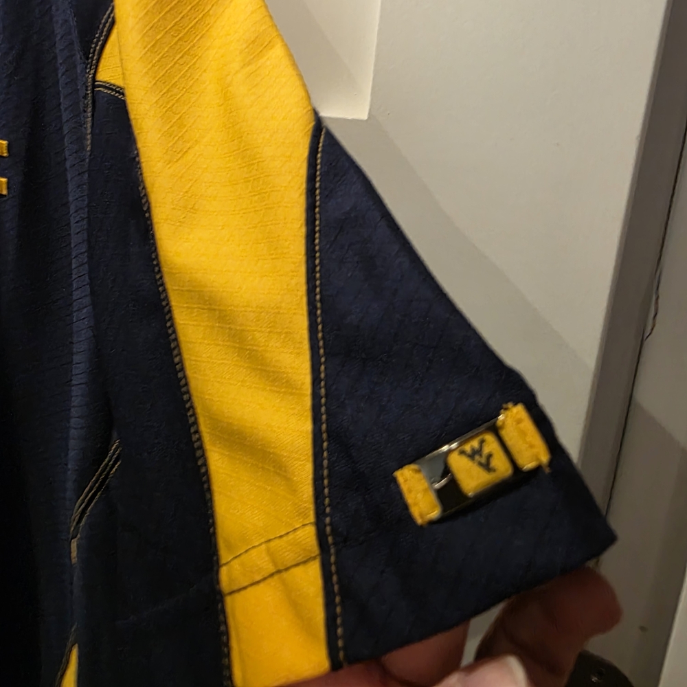 Nike WVU West Virginia University Dri-Fit Men Polo Shirt Mountaineers Football - Picture 7 of 10